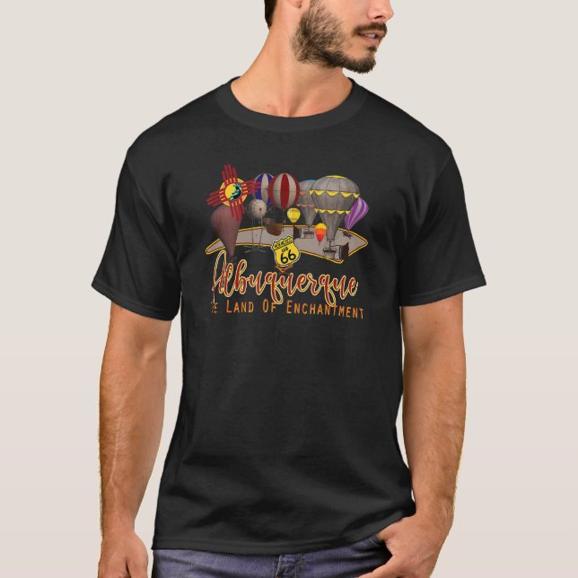 Camiseta Globo de aire caliente Albuquerque Nueva México Hi (Anverso)