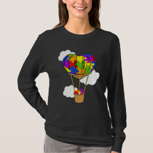 Camiseta Globo de aire caliente Autismo Conciencia Romper r