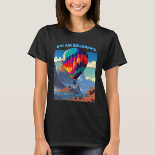 Camiseta Globo de aire caliente Aventura sin límite cielo g