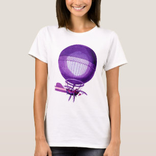 Camiseta Globo de aire caliente Blanchards Hydrogen (púrpur