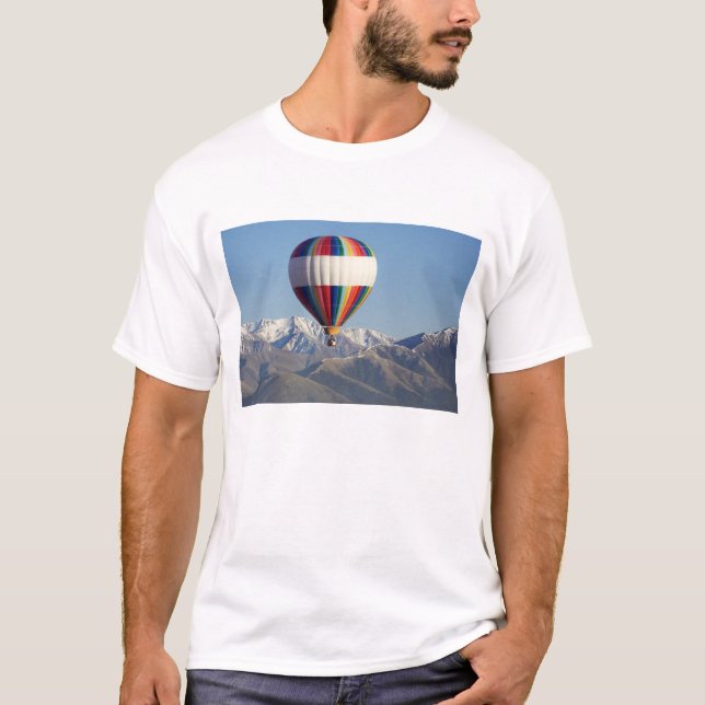 Camiseta Globo de aire caliente, cerca de Methven, Canterbu (Anverso)