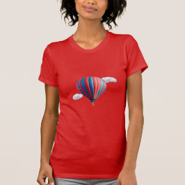 Camiseta globo de aire caliente con nubes