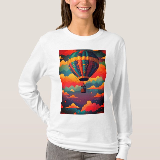 Camiseta Globo de aire caliente de aventura (Anverso)