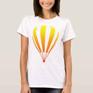 Camiseta globo de aire caliente de desvanecimiento de la pu