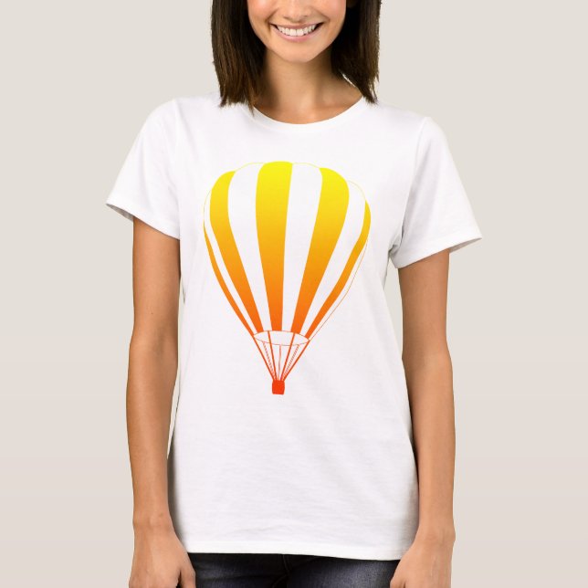Camiseta globo de aire caliente de desvanecimiento de la pu (Anverso)