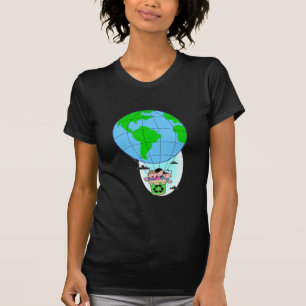 Camiseta Globo de aire caliente de Earth Day