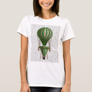 Camiseta Globo de aire caliente en niveles Verde