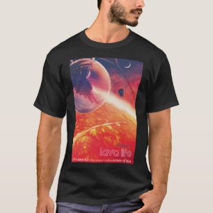 Camiseta Globo de aire caliente extremo sobre el paisaje vo