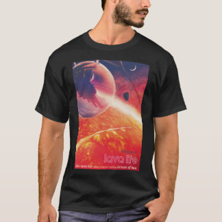 Camiseta Globo de aire caliente extremo sobre el paisaje vo