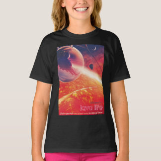 Camiseta Globo de aire caliente extremo sobre el paisaje vo