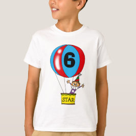 Camiseta Globo de aire caliente fiesta de cumpleaños número