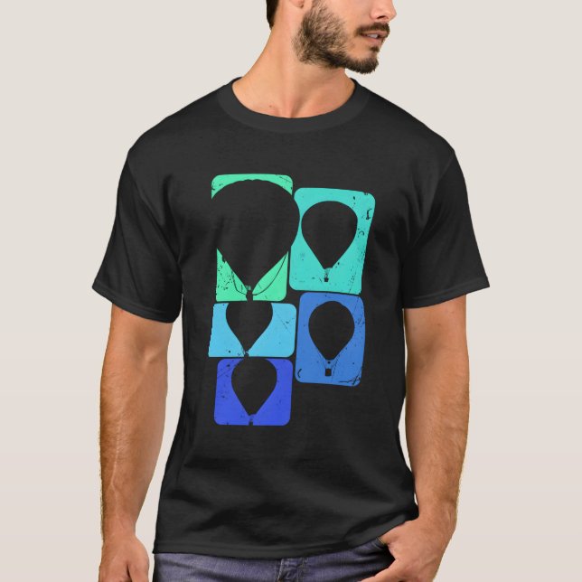 Camiseta Globo De Aire Caliente Para Baloncesto Balonmano (Anverso)