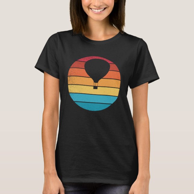 Camiseta Globo de aire caliente retro (Anverso)