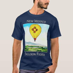 Camiseta Globo de aire caliente volando sobre Albuquerque N