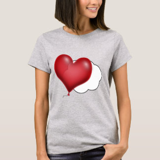Camiseta Globo de corazón con nube esponjosa