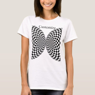 Camiseta Globo de cuadros negros y blancos Thunder_Cove