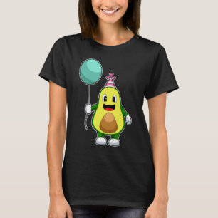 Camiseta Globo de cumpleaños de aguacate