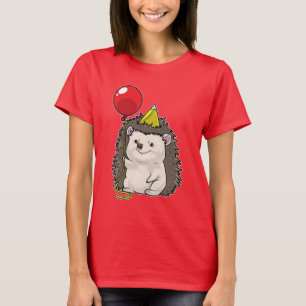 Camiseta Globo de cumpleaños de Hedgehog
