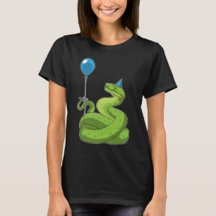 Camiseta Globo de cumpleaños de la serpiente