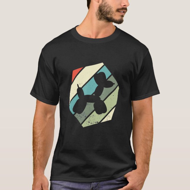 Camiseta Globo de globo con globo retro de hexa (Anverso)