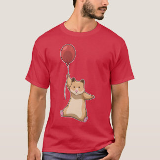 Camiseta Globo de hámster animal lindo divertido