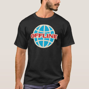 Camiseta Globo de Internet sin conexión Sin cómico de conex
