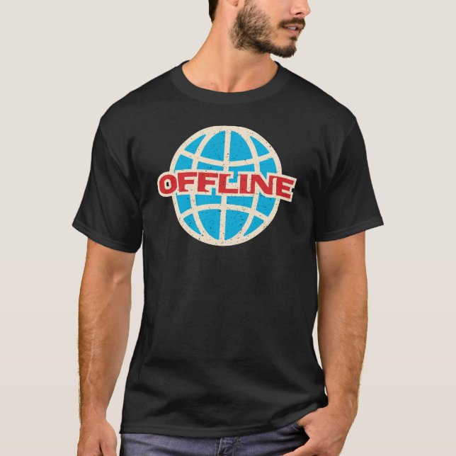 Camiseta Globo de Internet sin conexión Sin cómico de conex (Anverso)