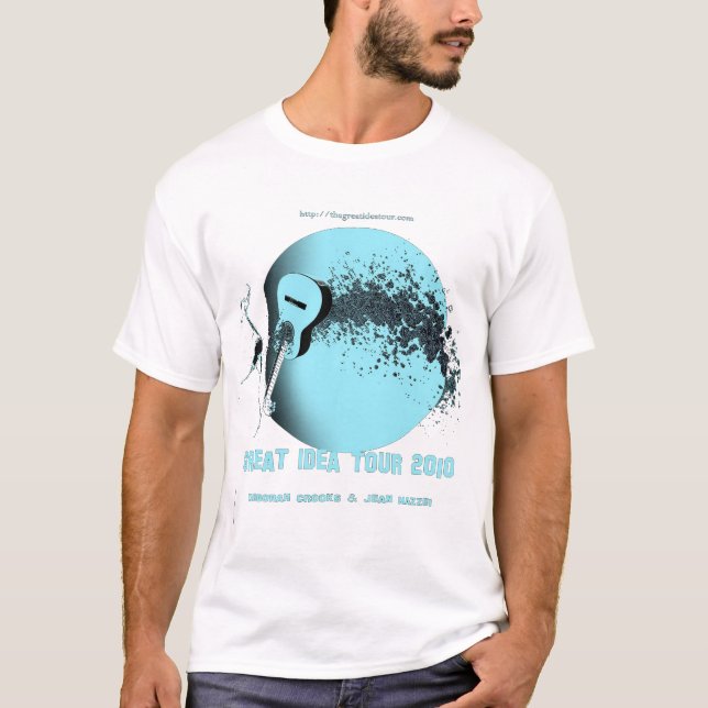 Camiseta Globo de la aguamarina del viaje de la gran idea (Anverso)