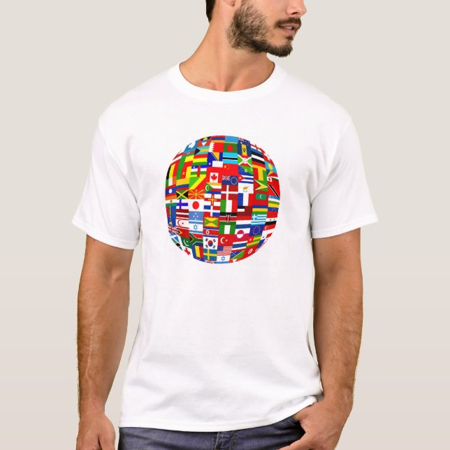 Camiseta Globo de la bandera (Anverso)