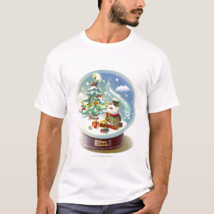 Camiseta Globo de la nieve con el muñeco de nieve y el