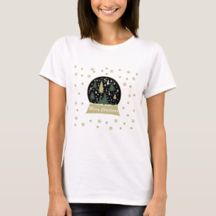 Camiseta Globo de nieve decorado de forma moderna