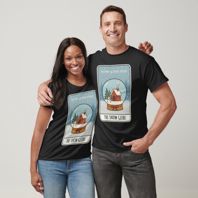 Camiseta Globo de Nieve Navidad Sueños al Alcance (Unisexo)