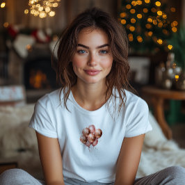 Camiseta globo de oro rosa de acuarela