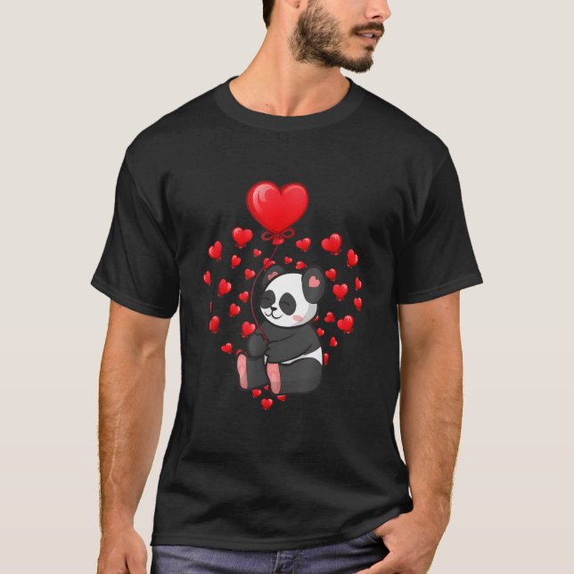 Camiseta Globo de Panda Él (Anverso)