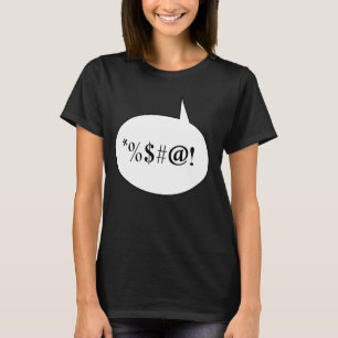 Camiseta Globo de voz de tira cómica con grillos