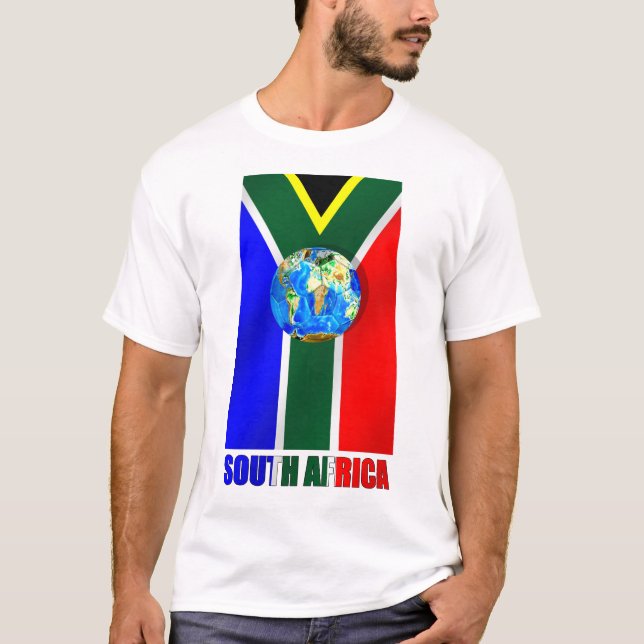 Camiseta Globo del balón de fútbol de Suráfrica del fútbol (Anverso)