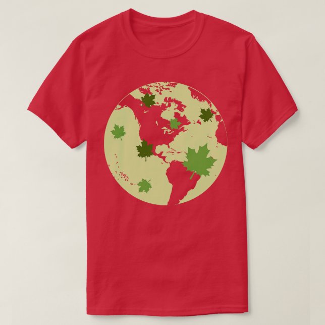 Camiseta Globo del Día de la Tierra (Diseño del anverso)