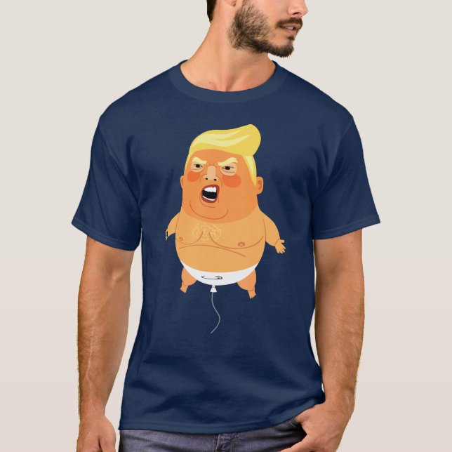 Camiseta Globo del triunfo del bebé divertido (Anverso)