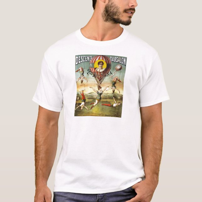 Camiseta Globo francés del vintage y funcionamiento del (Anverso)