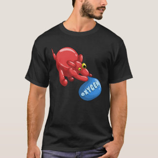 Camiseta Globo globo de globo animal perro inhalando oxígen