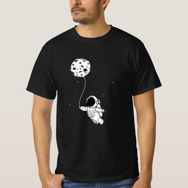 Camiseta Globo lunar astronauta (Anverso)
