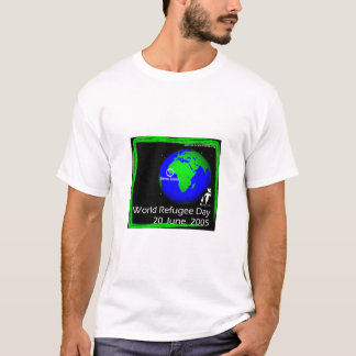 Camiseta Globo - mundo refugiado día reunión 16-22 de junio