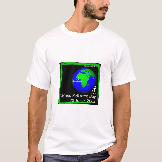 Camiseta Globo - mundo refugiado día reunión 16-22 de junio (Anverso)