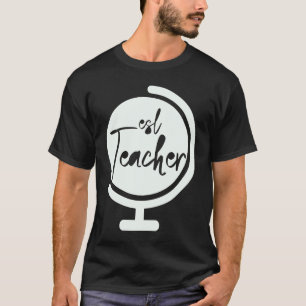 Camiseta Globo para maestros de ESL de vuelta al colegio pa