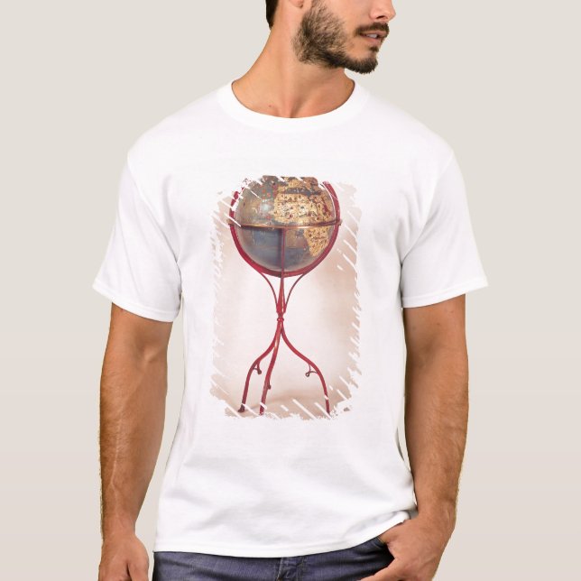Camiseta Globo terrestre, mostrando el Océano Índico (Anverso)