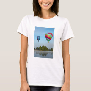 Camiseta Globos aerostáticos sobre un lago, NZ