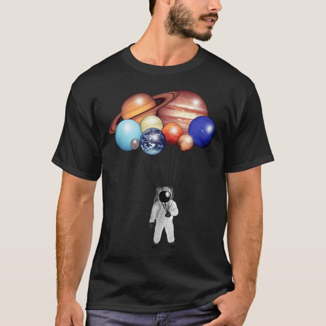 Camiseta Globos astronautas (Anverso)