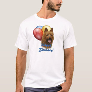 Camiseta Globos Aussie Terrier Happy Birday