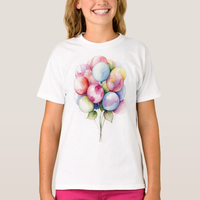 Camiseta Globos como flores (Anverso)