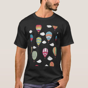 Camiseta Globos de aire caliente de colores globos divertid